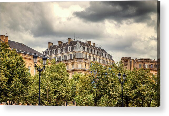 France Acrylic Print featuring the photograph Bordeaux Roofs by Georgia Clare