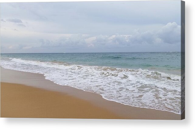 Beach Acrylic Print featuring the photograph Breaking Wave San Juan by Florene Welebny