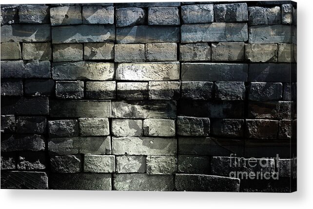 Brick Acrylic Print featuring the photograph Brick wall by Jolanta Anna Karolska