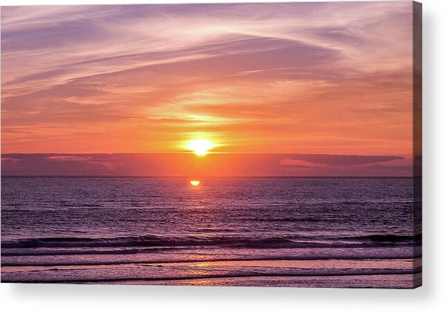 Photography Acrylic Print featuring the photograph Calming Sunset by Toni Somes