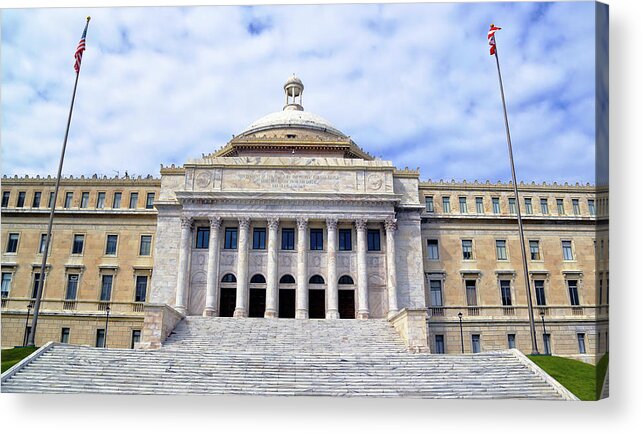 Capitol Acrylic Print featuring the photograph Capitol of Puerto Rico by Mitch Cat