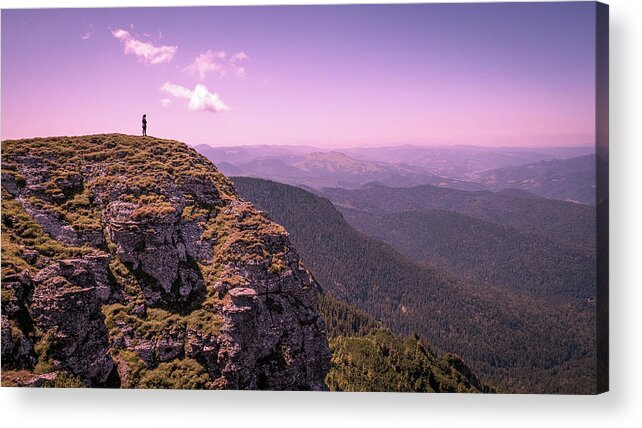 Alone Acrylic Print featuring the photograph Ceahlau mountains - Romania - Travel photography by Giuseppe Milo
