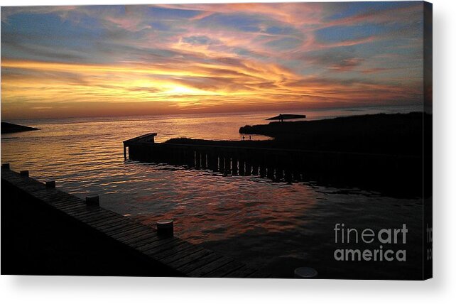 Sky Acrylic Print featuring the photograph Colored sky's by Hannah Johnson