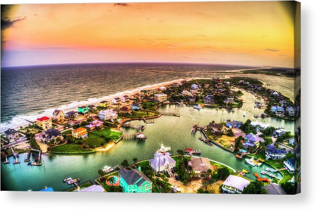 Sunset Acrylic Print featuring the photograph Colorful Point Sunset by Robbie Bischoff