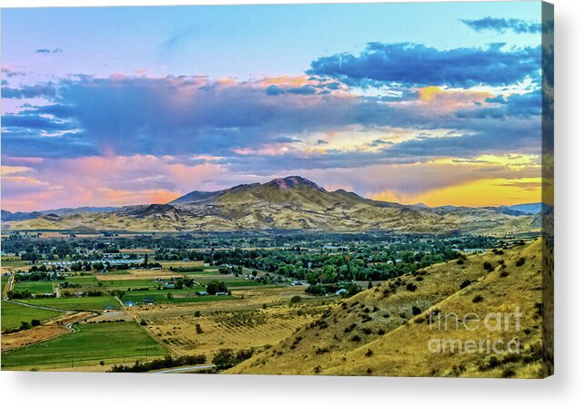 Gem County Acrylic Print featuring the photograph Colorful Valley by Robert Bales