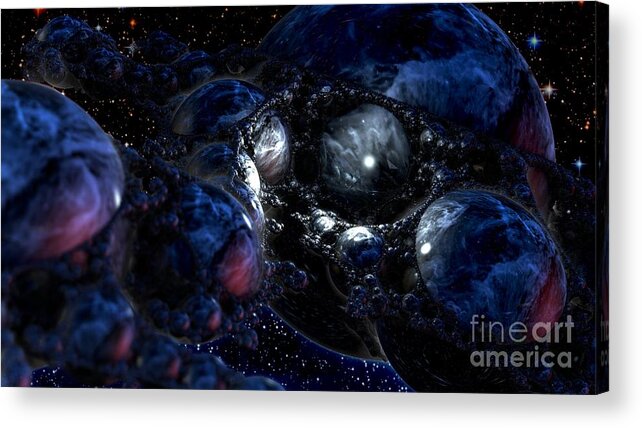 Fractal Acrylic Print featuring the digital art Cradle of the Universe by Jon Munson II