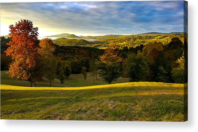 #jefffolger Acrylic Print featuring the photograph Dawn across the NorthEast Kingdom by Jeff Folger