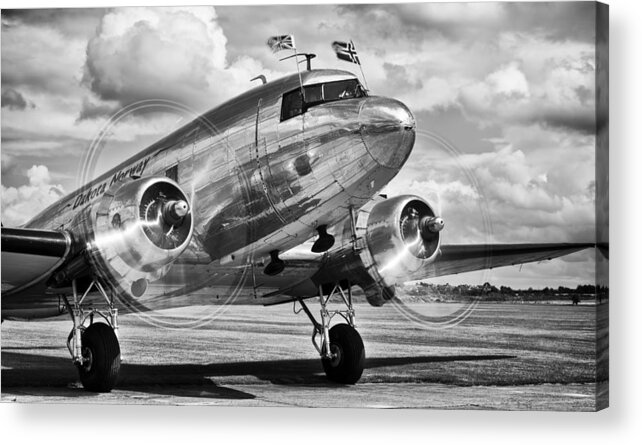 Dc-3 Acrylic Print featuring the photograph DC-3 Dakota by Ian Merton