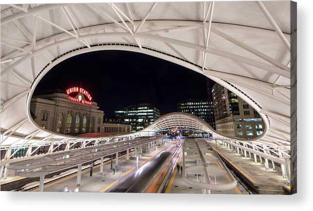 Union Station Acrylic Print featuring the photograph Denver Union Station 3 by Stephen Holst