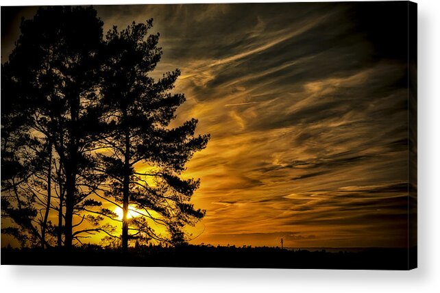 Sunset Acrylic Print featuring the photograph Devils Sunset by Chris Boulton