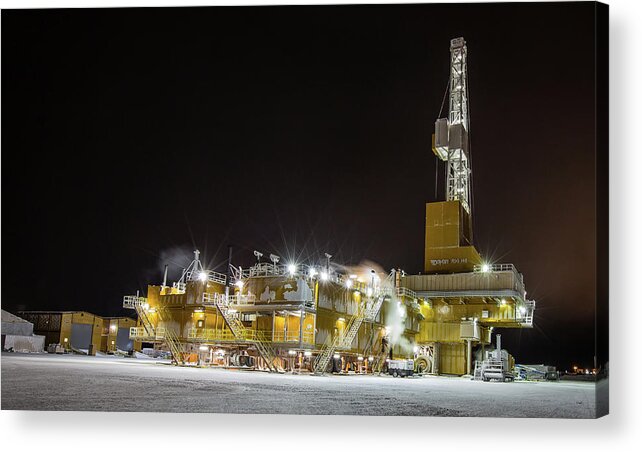 Sam Amato Photography Acrylic Print featuring the photograph Doyon Rig 142 Drilling Rig by Sam Amato