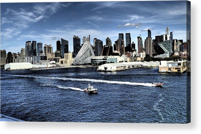 Dramatic Acrylic Print featuring the photograph Dramatic New York City by Susan Jensen