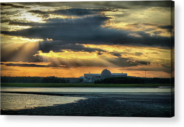 Dramatic Sky Acrylic Print featuring the photograph Dramatic sky before sunset by Lilia S