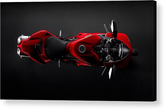 Ducati Monster. Ducati 1199 Photographs Acrylic Print featuring the mixed media Ducati Dreaming by Marvin Blaine