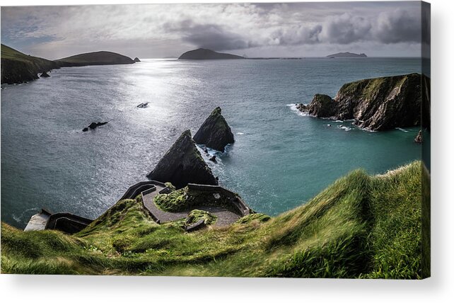 Blaskett Acrylic Print featuring the photograph Dunquin harbour - Kerry, Ireland - Seascape photography by Giuseppe Milo