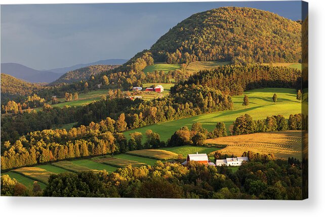 Autumn Acrylic Print featuring the photograph Early Autumn Countryside by Alan L Graham