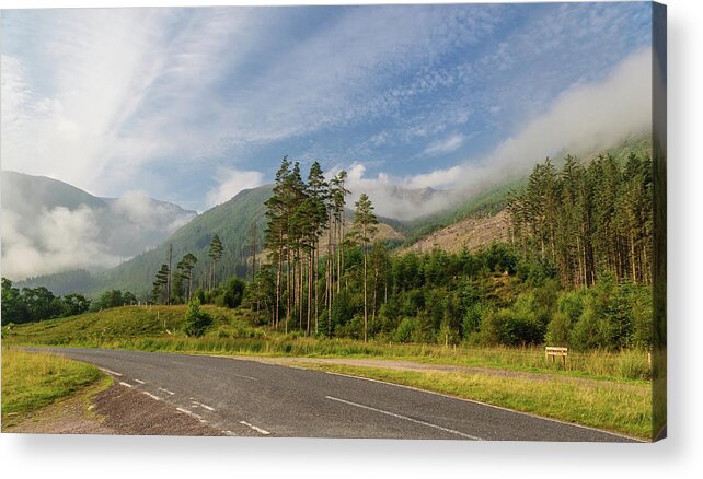 Road Acrylic Print featuring the photograph Early Morning by Sergey Simanovsky
