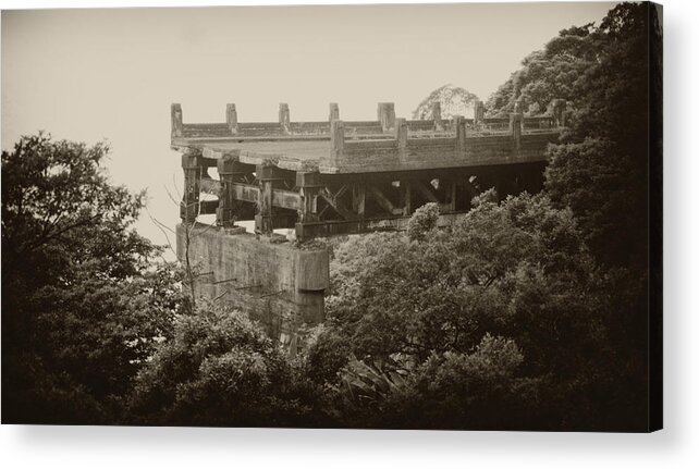 Structure Acrylic Print featuring the photograph End of Road by Amarildo Correa