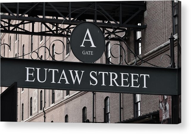 Baltimore Acrylic Print featuring the photograph Eutaw Street by La Dolce Vita