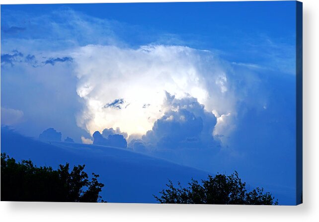 Thunderstorm Acrylic Print featuring the photograph Evening Clouds In May by David G Paul