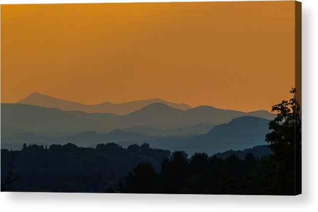 Whiteface Acrylic Print featuring the photograph Evening Over the Adirondacks by Tim Kirchoff
