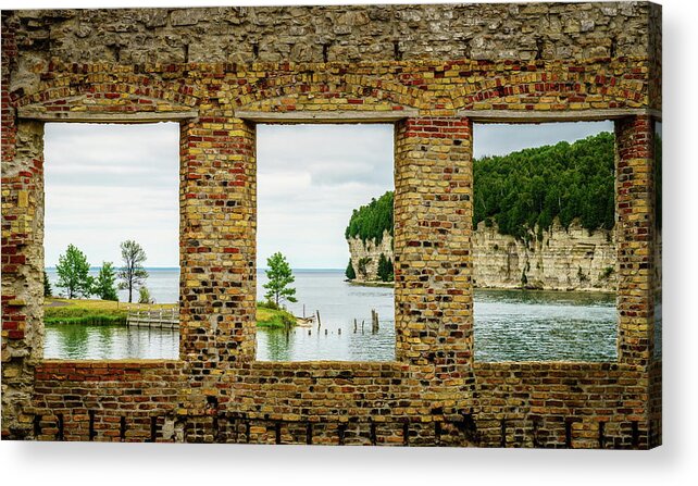 America Acrylic Print featuring the photograph Fayette State Park in Michigan by Alexey Stiop