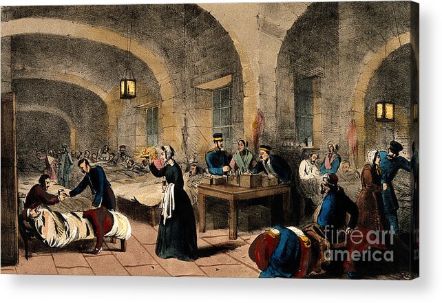 Historic Acrylic Print featuring the photograph Florence Nightingale, Nurse And Reformer by Wellcome Images
