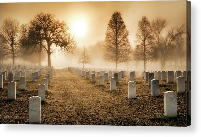 Fort Smith Acrylic Print featuring the photograph Fort Smith National Cemetery by James Barber