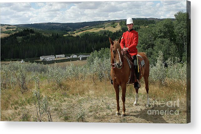 Acrylic Print featuring the digital art Fort Walsh NWMP by Darcy Dietrich