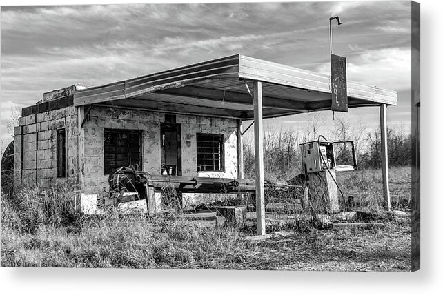 Abandoned Acrylic Print featuring the photograph Full Service by Holly Ross