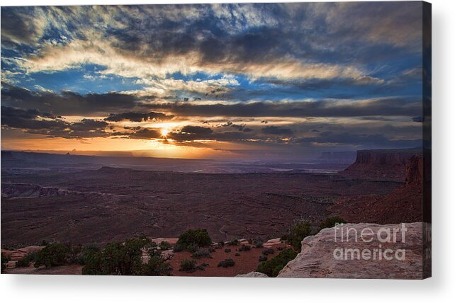 Utah Acrylic Print featuring the photograph The Long Wave Goodbye by Jim Garrison