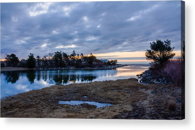 Goosefare Brook Acrylic Print featuring the photograph Goosefare Brook - Saco Maine by Kirkodd Photography Of New England