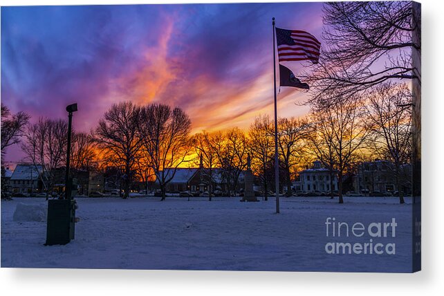 Connecticut Acrylic Print featuring the photograph Guilford, Connecticut. #2 by New England Photography