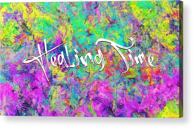 Jesus Acrylic Print featuring the digital art Healing TIME by Payet Emmanuel