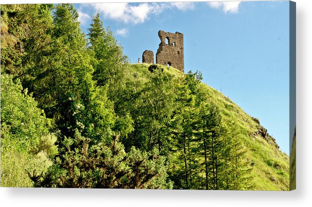 Undiscovered Scotland Acrylic Print featuring the photograph Holyrood park. St. Anthony's chapel. by Elena Perelman