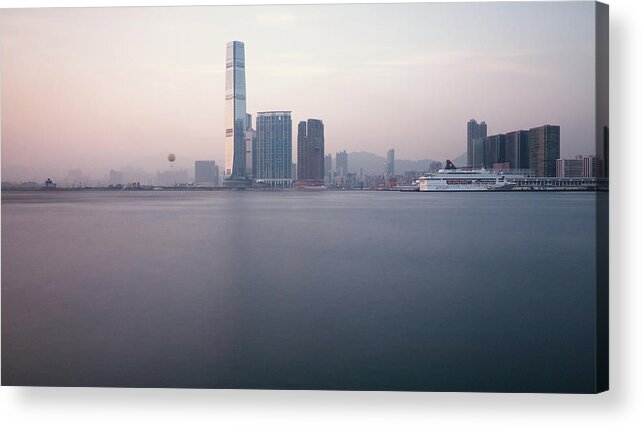 Hong Kong Acrylic Print featuring the photograph Hong Kong harbour view by Kam Chuen Dung
