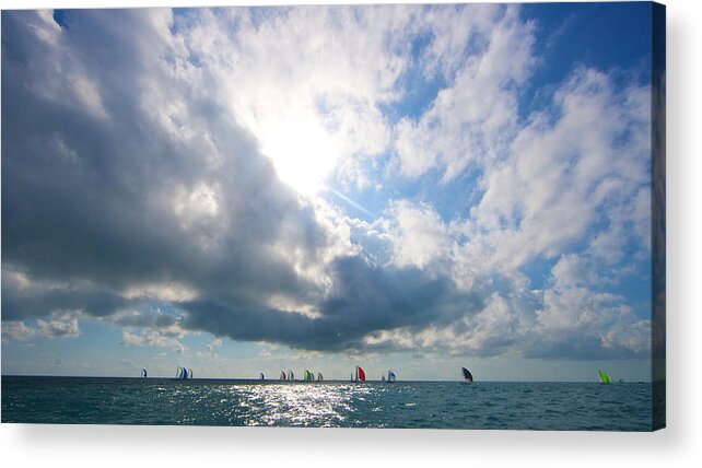 Key West Acrylic Print featuring the photograph Key West Racing Vista by Steven Lapkin