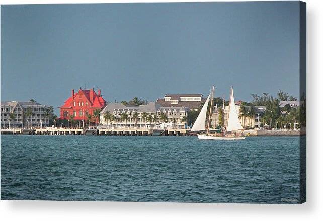 Historical Acrylic Print featuring the photograph Key West Shoreline by Frank Mari