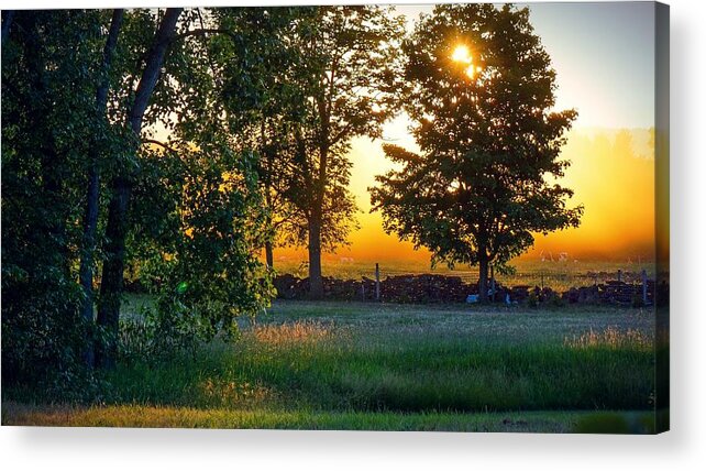  Acrylic Print featuring the photograph Kingsbury Sunset by Kendall McKernon
