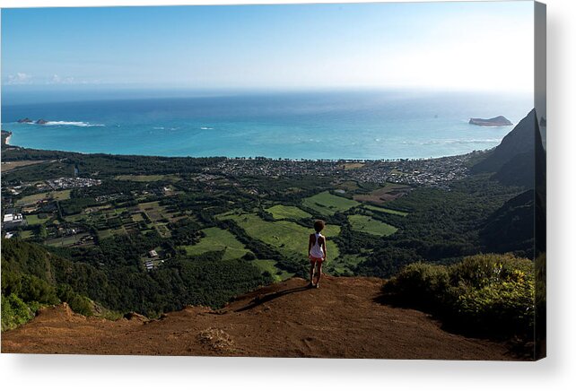 Hawaii Acrylic Print featuring the photograph kuli'ou'ou Trail Ridge by Art Atkins