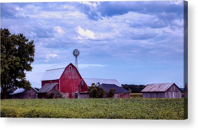 Sauk County Acrylic Print featuring the photograph Late Afternoon On The Farm by Mountain Dreams