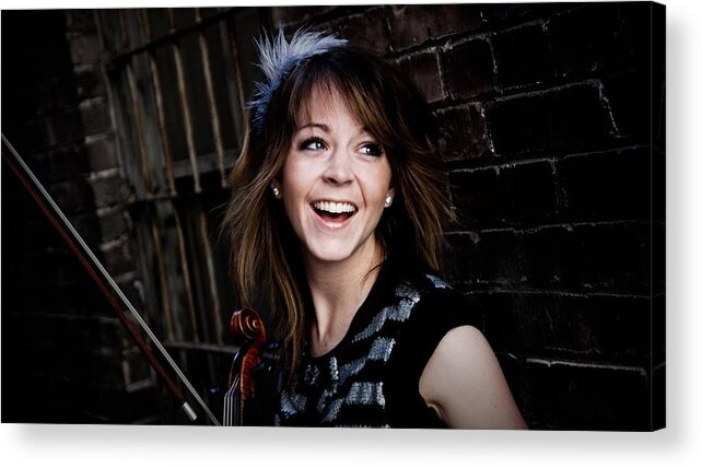 Lindsey Stirling Acrylic Print featuring the photograph Lindsey Stirling by Jackie Russo