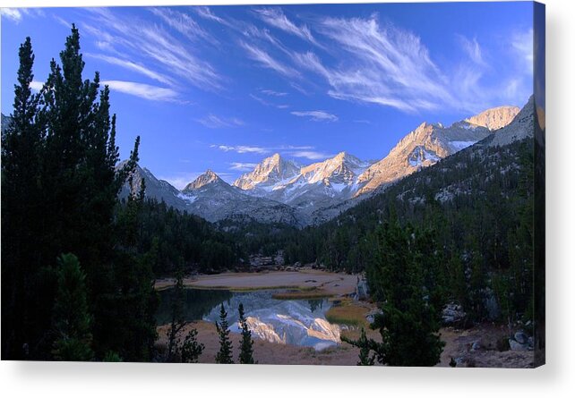 Snow Acrylic Print featuring the photograph Little Lakes Valley Panorama by Sean Sarsfield