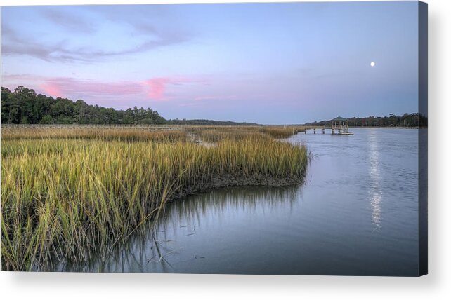 Lowcountry Marsh Grass On The Bohicket Acrylic Print featuring the photograph Lowcountry Marsh Grass on the Bohicket by Dustin K Ryan