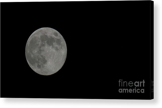 Moon Acrylic Print featuring the photograph Let's Put a Man on the Moon by Dale Powellj