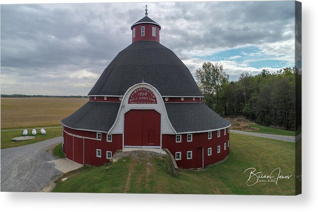  Acrylic Print featuring the photograph Manchester Barn by Brian Jones