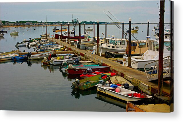 Cape Cod Acrylic Print featuring the photograph Many Boats by Alison Belsan Horton