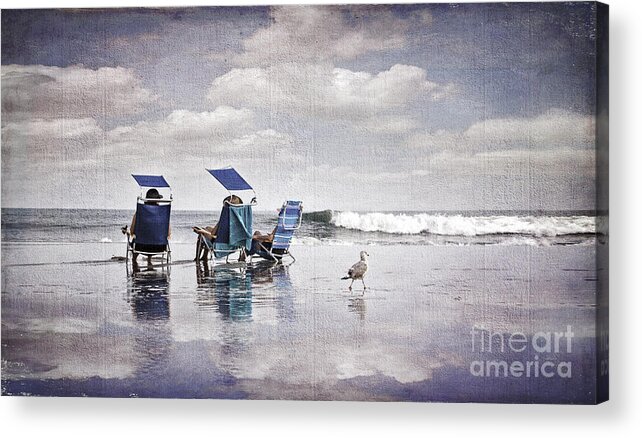 Water Acrylic Print featuring the photograph Margate Beach Relaxation by Alissa Beth Photography