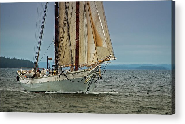 Schooner Acrylic Print featuring the photograph Mary Day 2 by Fred LeBlanc