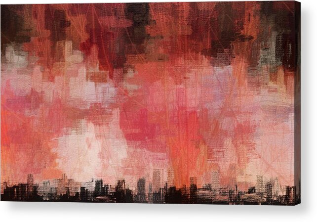 Woods Acrylic Print featuring the digital art Meghans City by Eric Wait